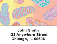 Retro Beach Scenes Address Labels | LBBEA-02