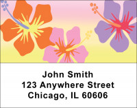 Retro Beach Scenes Address Labels | LBBEA-02