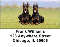 Dobermans Address Labels | LBDOG-20