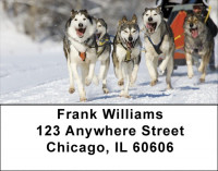 Sled Dogs Address Labels | LBDOG-43