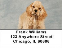 Cocker Spaniel Pups Are Cuddly Address Labels | LBDOG-66