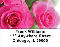 Pink Roses Address Labels | LBFLO-40