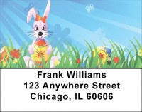 Easter Background Address Labels | LBGCB-56