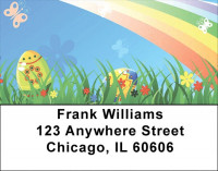 Easter Background Address Labels | LBGCB-56