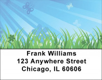 Easter Background Address Labels | LBGCB-56