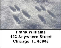 Animal Prints in the Snow Address Labels | LBGEO-30