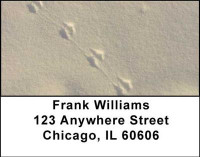 Animal Prints in the Snow Address Labels | LBGEO-30