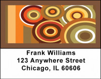 Chocolate Abstract Address Labels | LBGEO-32