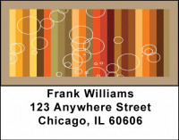 Chocolate Abstract Address Labels | LBGEO-32
