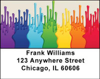 Painting Rainbows Address Labels | LBGEO-39