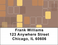 Retro Square Address Labels | LBGEP-52