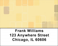 Retro Square Address Labels | LBGEP-52