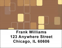 Retro Square Address Labels | LBGEP-52