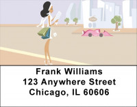 Sophisticated City Girl Address Labels | LBGIR-01