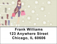 Girly Shoes and Nails Address Labels | LBGIR-04