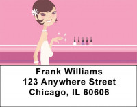 Girly Shoes and Nails Address Labels | LBGIR-04