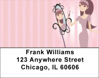 Girl Having Fun Address Labels | LBGIR-05