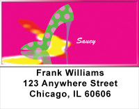 Hot Pink And Saucy Address Labels | LBGIR-10