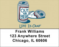 That's Why There's Beer Life Is Crap Address Labels | LBLIC-12