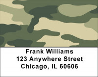 Camouflage Pattern Address Labels | LBMIL-90