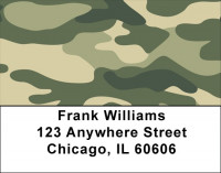 Camouflage Pattern Address Labels | LBMIL-90