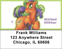 Purple and Green Demons By Little Demon Address Labels | LBMLD-20