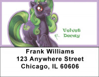 Purple and Green Demons By Little Demon Address Labels | LBMLD-20
