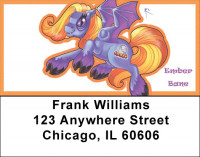 Purple and Green Demons By Little Demon Address Labels | LBMLD-20