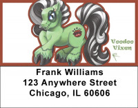 Purple and Green Demons By Little Demon Address Labels | LBMLD-20
