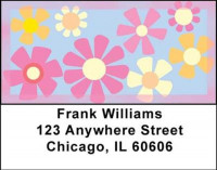 Flower Power Address Labels | LBNAT-09