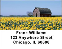 Springtime Barns Address Labels | LBNAT-16