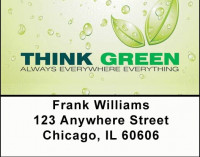 Think Green Address Labels | LBNAT-22