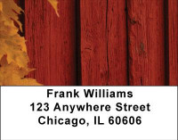 Simplistic Barn Address Labels | LBNAT-28