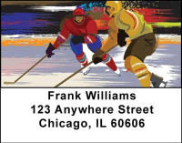 Hockey One on One Address Labels | LBSPO-18