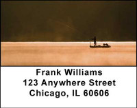 Gone Fishing Address Labels | LBSPO-21
