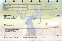 Big Horned Buck Deer Top Stub Personal Checks | TSANK-71