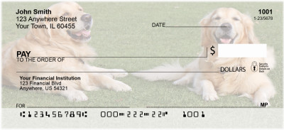 Golden Retrievers Personal Checks | BAB-39