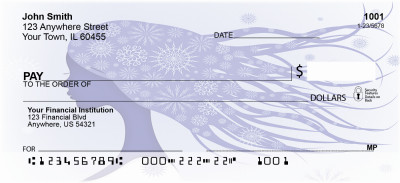 Woman Abstract Personal Checks | BAB-99