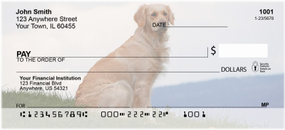 Golden Retriever Personal Checks | BAC-51