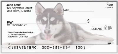 Siberian Husky Dog Personal Checks | BAC-55