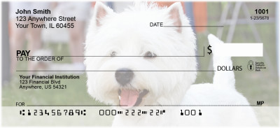 Terrier Dog Personal Checks | BAC-69