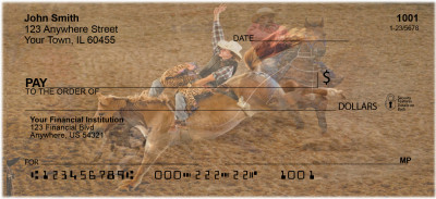 Rodeo Excitement Personal Checks | BAD-23