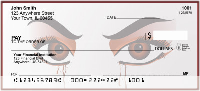 Gothic Eyes Personal Checks | BAD-50