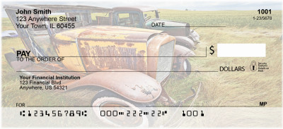Vintage Abandoned Car Personal Checks | BAD-56