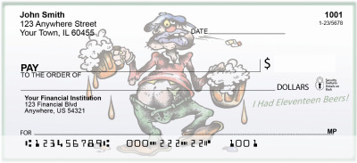 Drunk On Beer Personal Checks | BAD-61