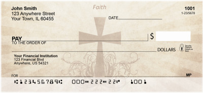 Ancient Crosses Personal Checks | BAD-90