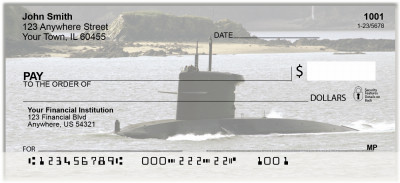 Navy - Anchors Away Personal Checks | BAH-37