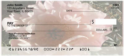 Peony Blossoms Personal Checks | BAI-73