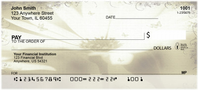 Watercolor Daisies Personal Checks | BAI-89