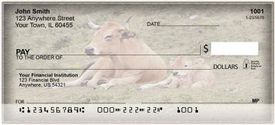 Cows and Calves Personal Checks | BAI-90
